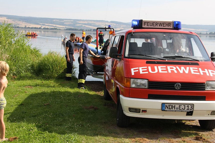 Gemeinsame &Uuml;bung am Stausee