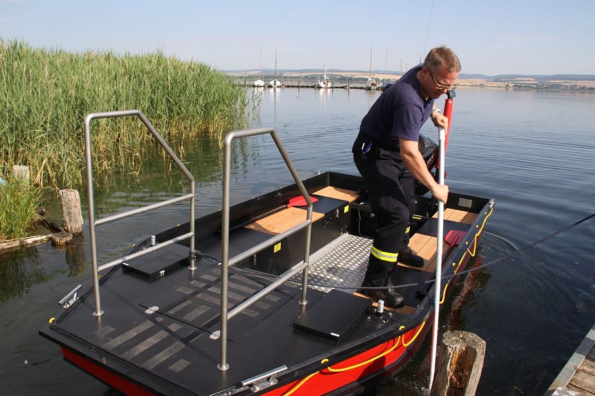 Gemeinsame &Uuml;bung am Stausee