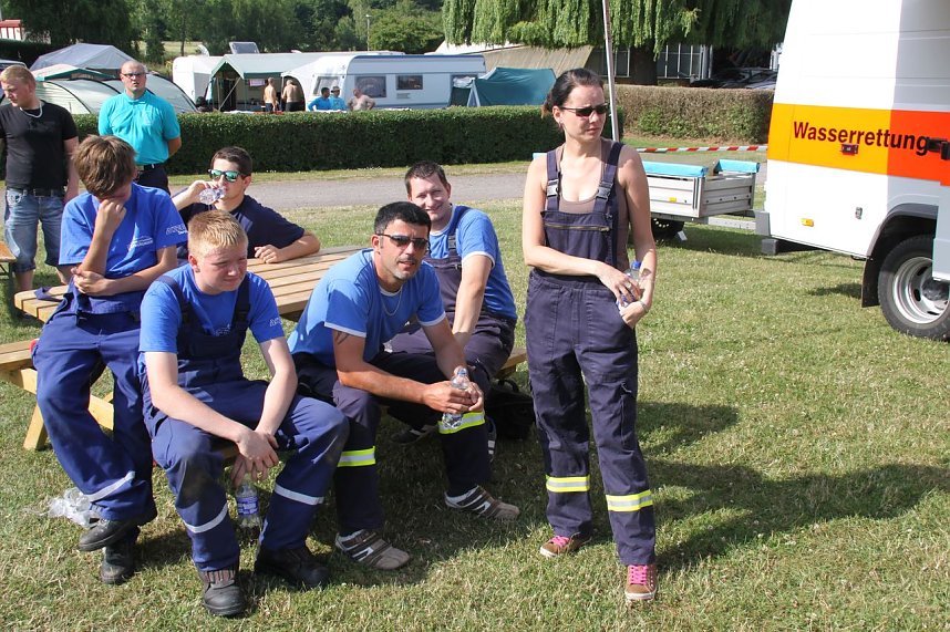 Gemeinsame &Uuml;bung am Stausee