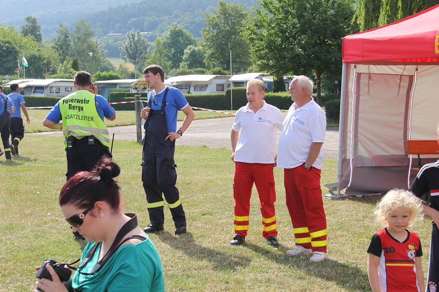 Gemeinsame &Uuml;bung am Stausee