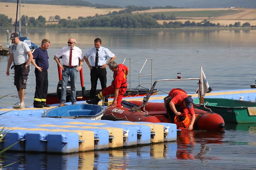 Gemeinsame &Uuml;bung am Stausee