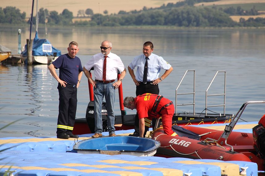Gemeinsame &Uuml;bung am Stausee