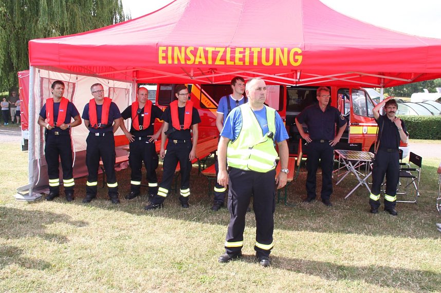 Gemeinsame &Uuml;bung am Stausee