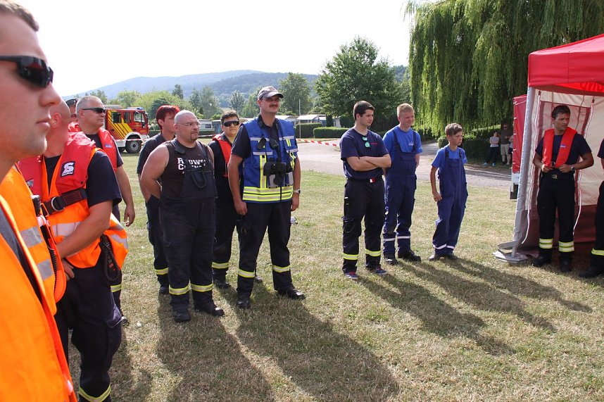 Gemeinsame &Uuml;bung am Stausee