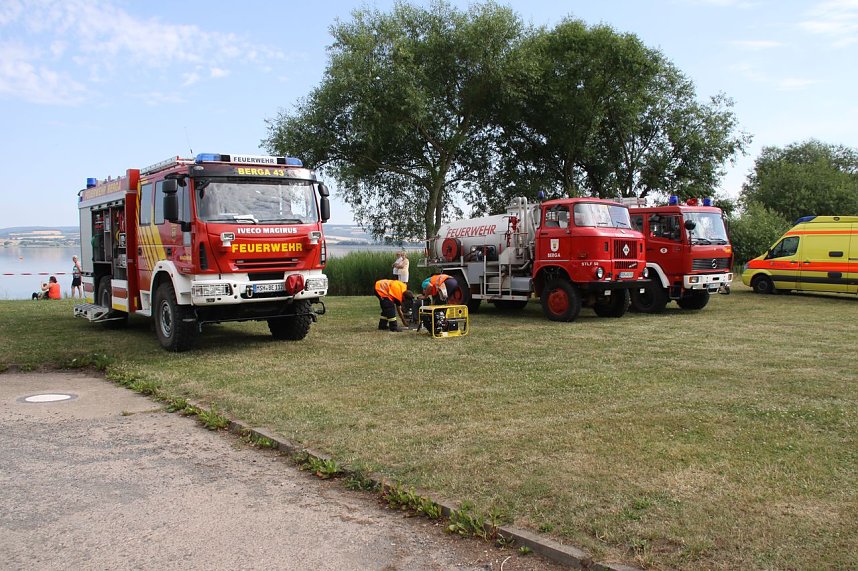 Gemeinsame &Uuml;bung am Stausee