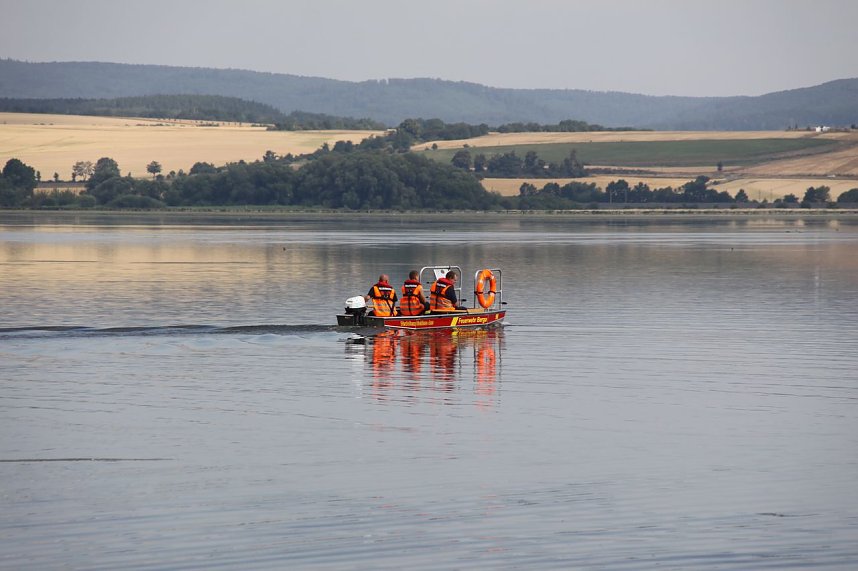 Gemeinsame &Uuml;bung am Stausee