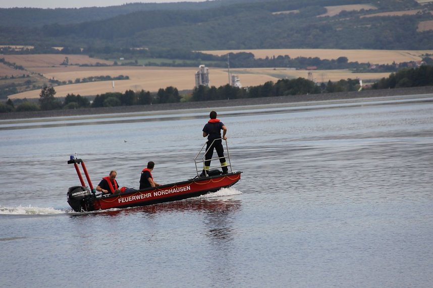 Gemeinsame &Uuml;bung am Stausee