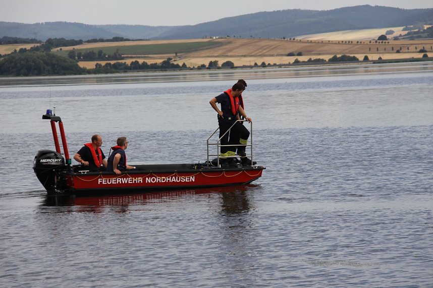 Gemeinsame &Uuml;bung am Stausee