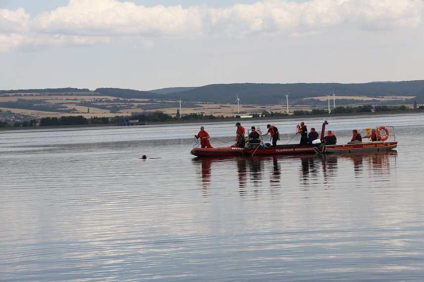 Gemeinsame &Uuml;bung am Stausee