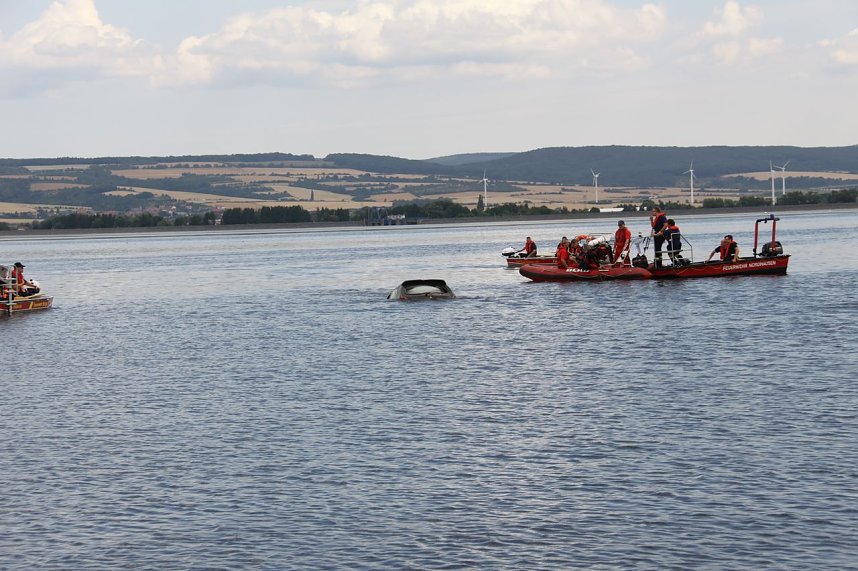 Gemeinsame &Uuml;bung am Stausee