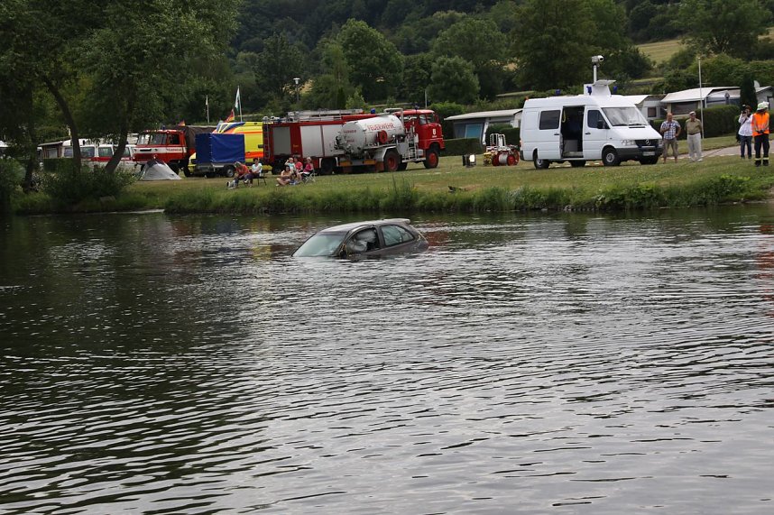 Gemeinsame &Uuml;bung am Stausee