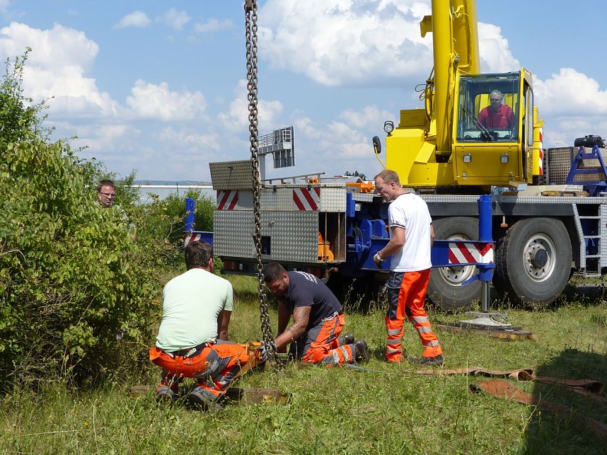 Bergung in der Auffahrt