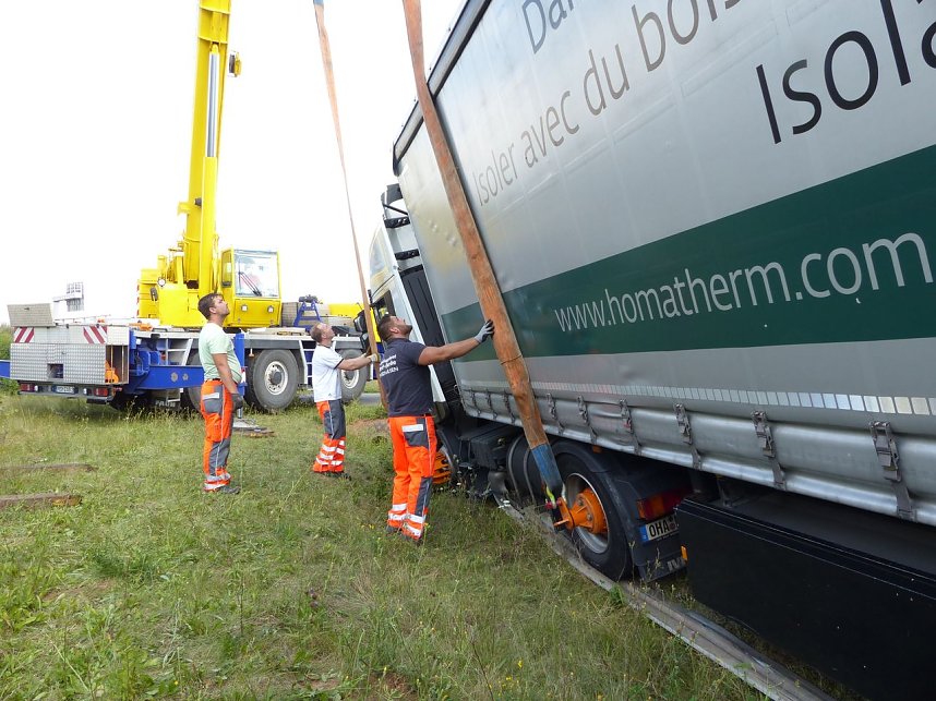 Bergung in der Auffahrt