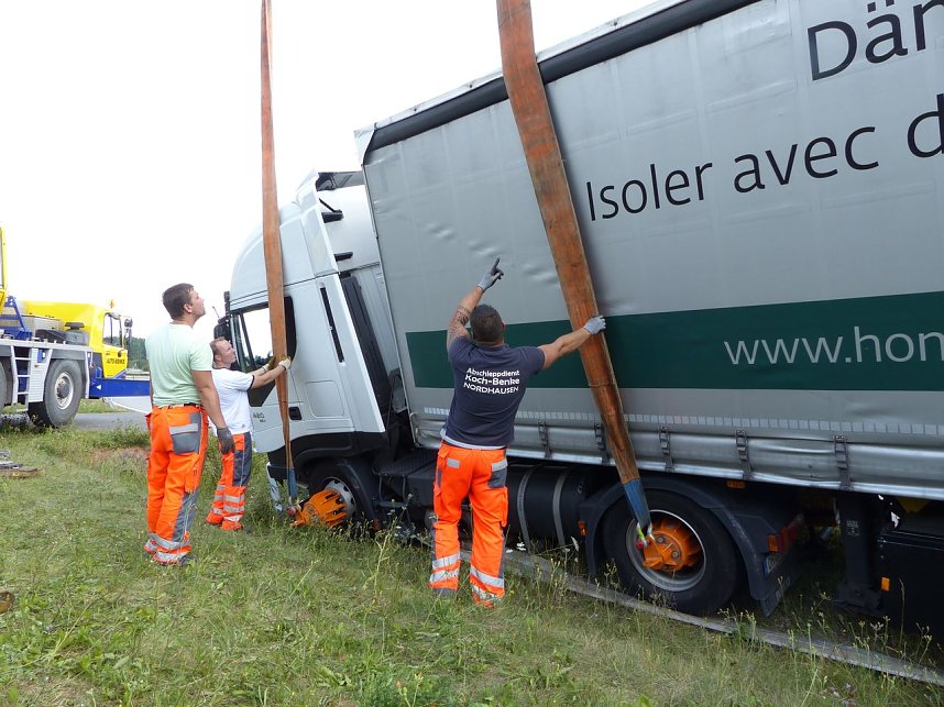 Bergung in der Auffahrt