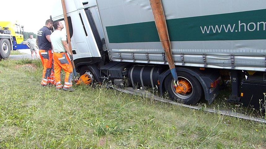 Bergung in der Auffahrt