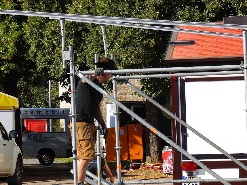 Vorbereitungen zum 20. Altstadtfest in Nordhausen