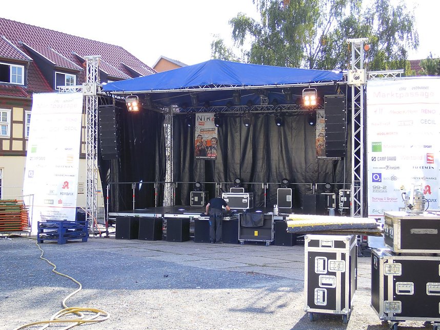 Vorbereitungen zum 20. Altstadtfest in Nordhausen