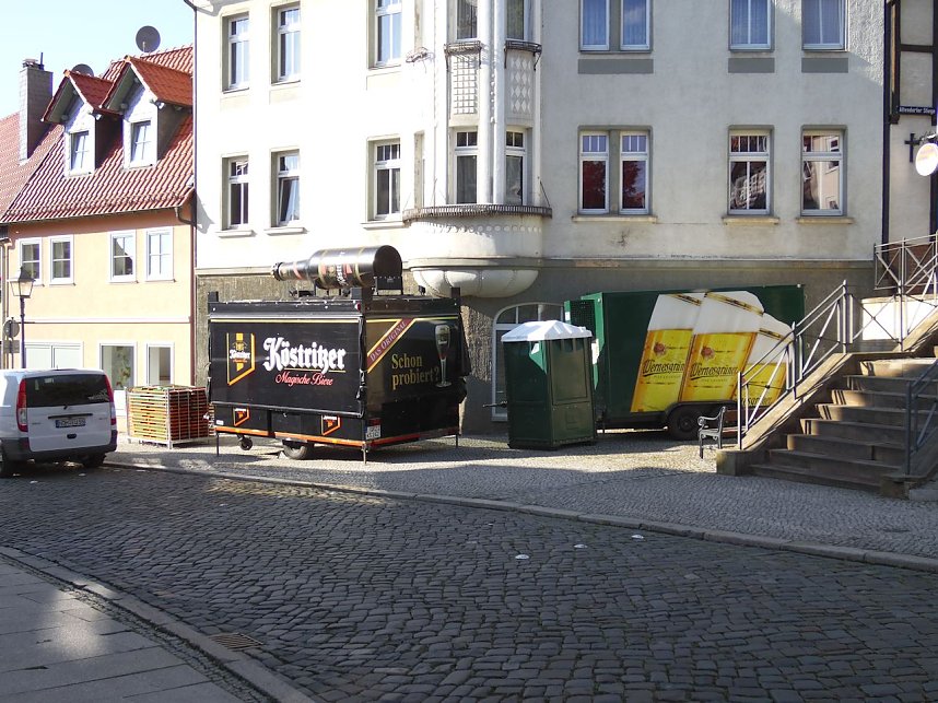 Vorbereitungen zum 20. Altstadtfest in Nordhausen