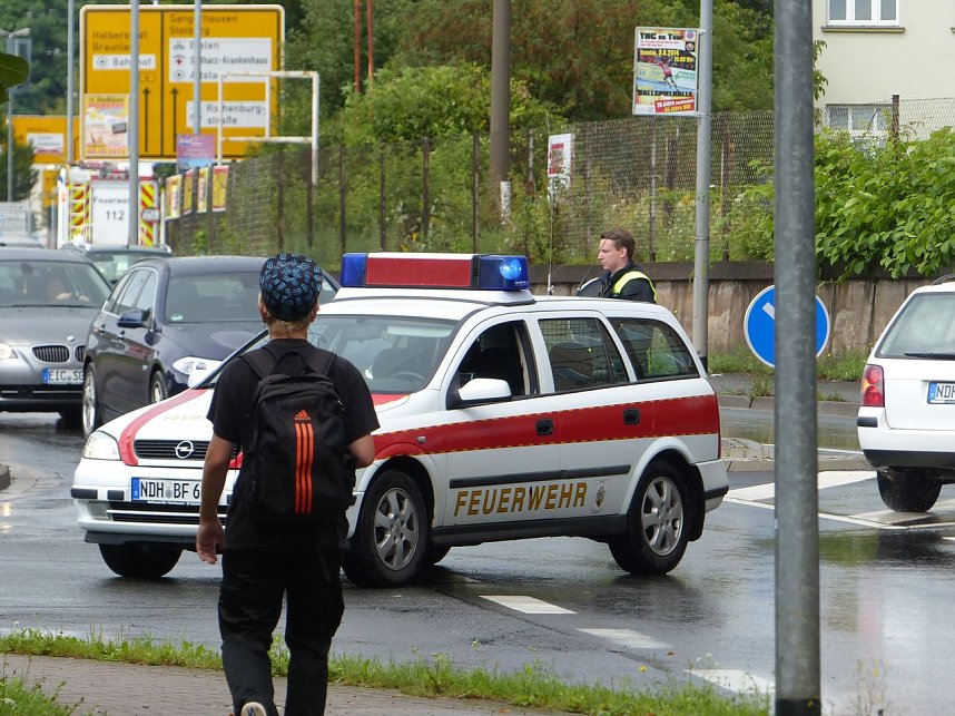 Regenguss auf Nordhausen