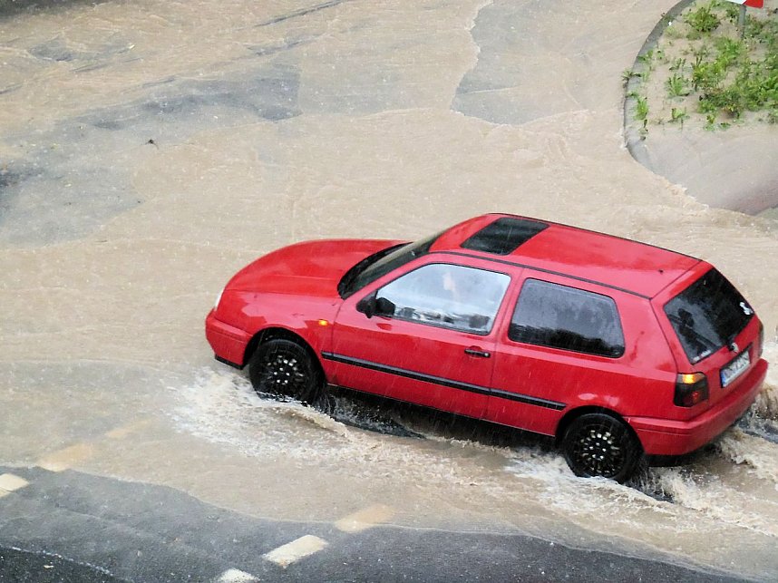 Regenguss auf Nordhausen