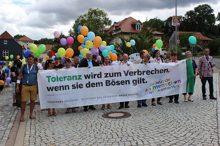 Zeichen gegen Rechts gesetzt