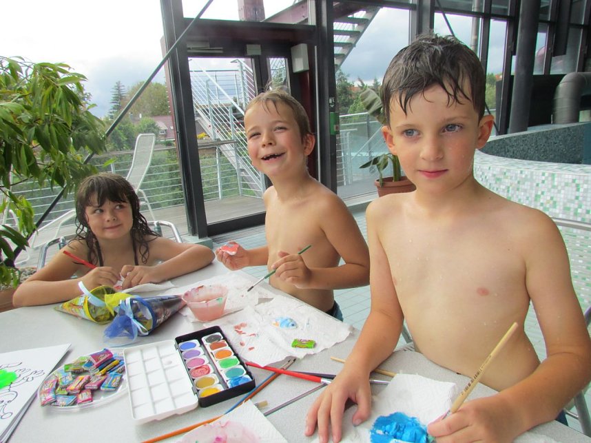 Schulanfang im Badehaus