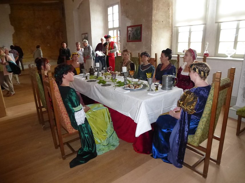 Vorbereitungen auf Schloss Heringen