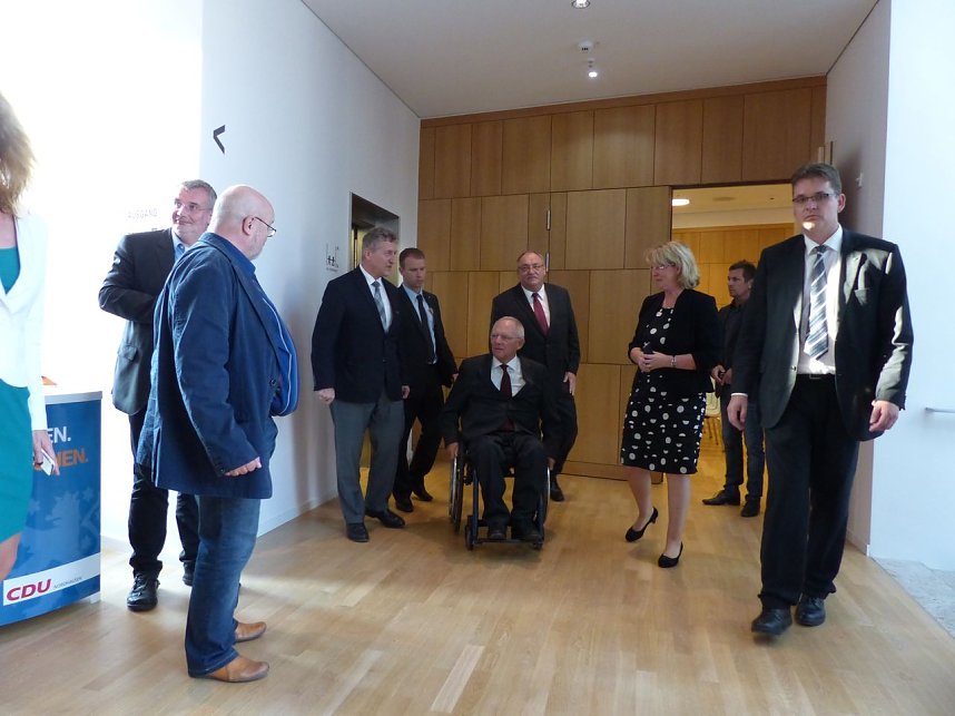 Wolfgang Sch&auml;uble in Nordhausen