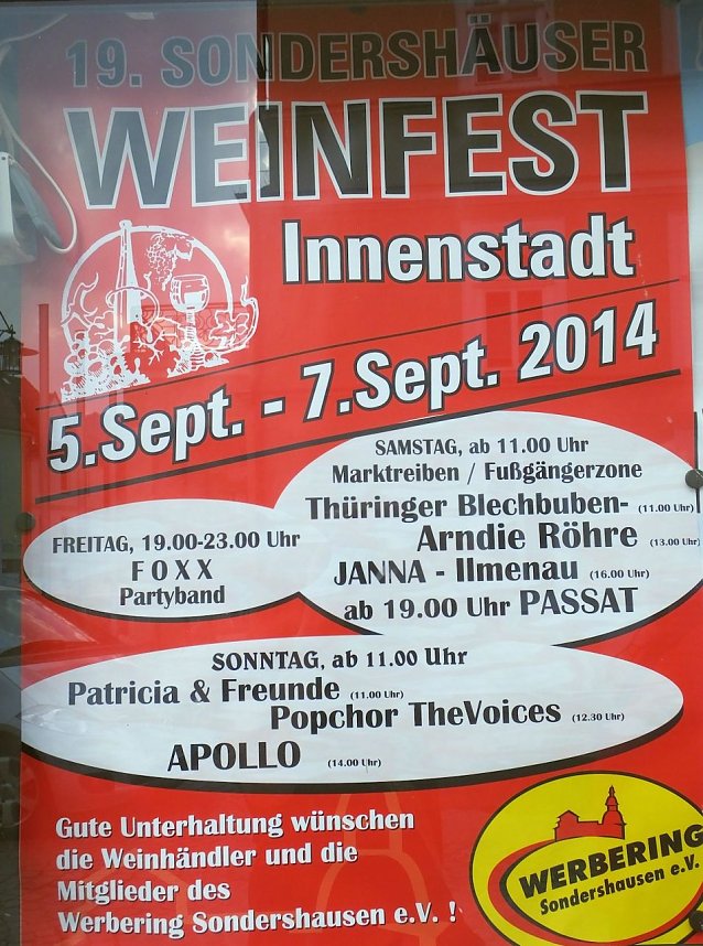 Weinfest in Sondershausen