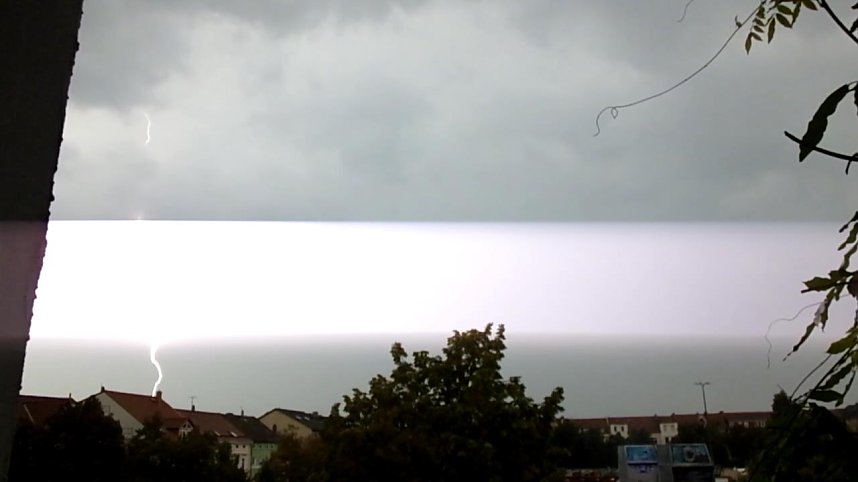 Gewitter &uuml;ber Nordhausen