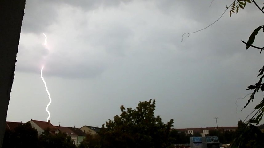Gewitter &uuml;ber Nordhausen