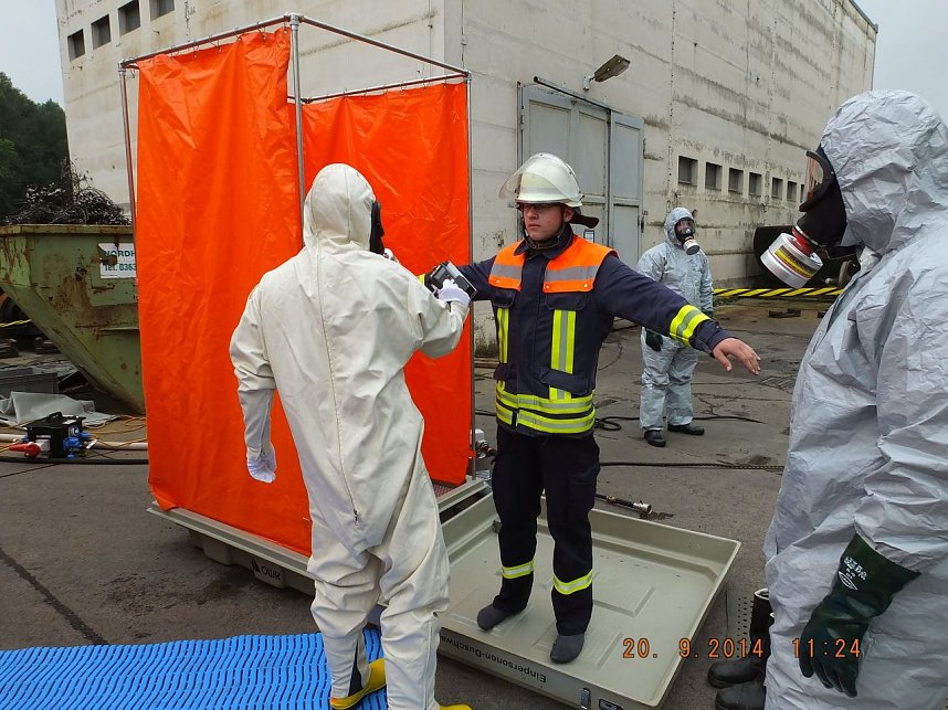 Katastrophenschutz &uuml;bte den Ernstfall