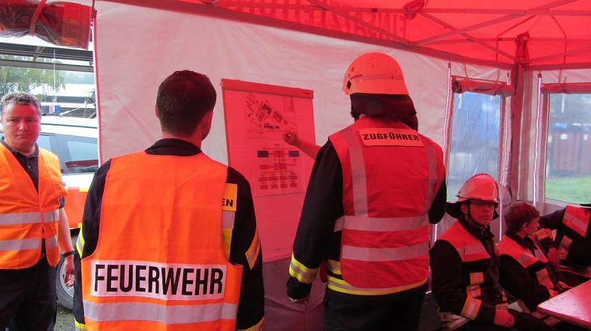 Katastrophenschutz &uuml;bte den Ernstfall