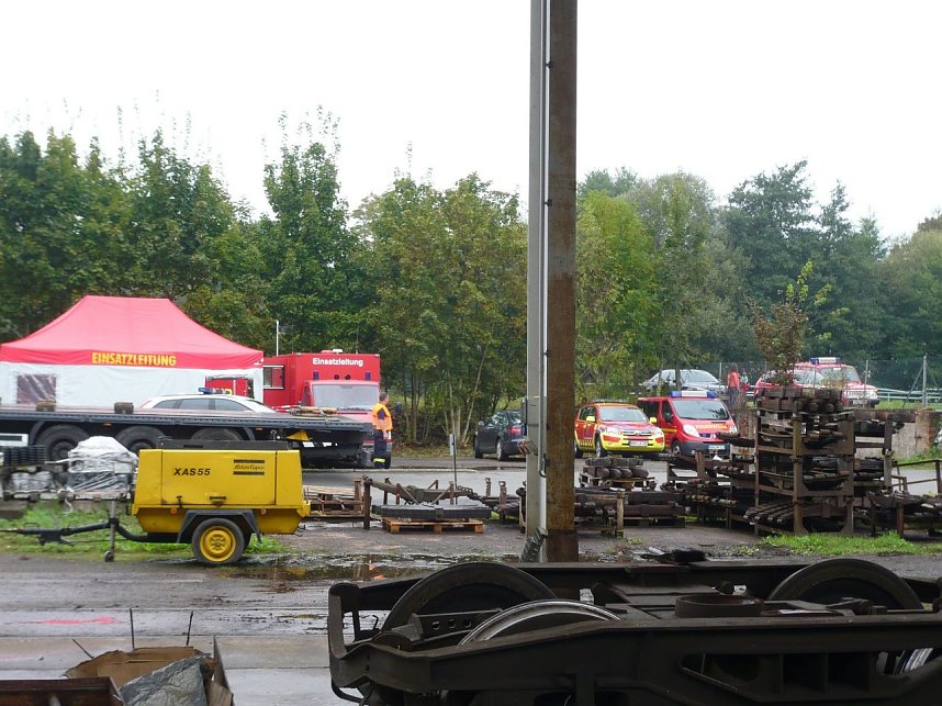 Katastrophenschutz &uuml;bte den Ernstfall