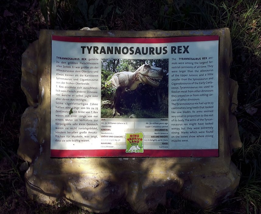 Dinosaurier auf R&uuml;gen