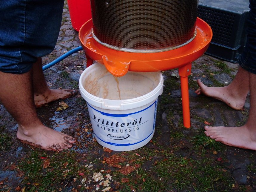 Ernten, pressen, genie&szlig;en