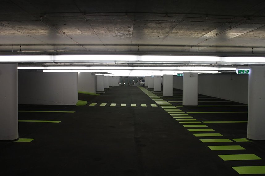 Viel Platz in der Tiefgarage