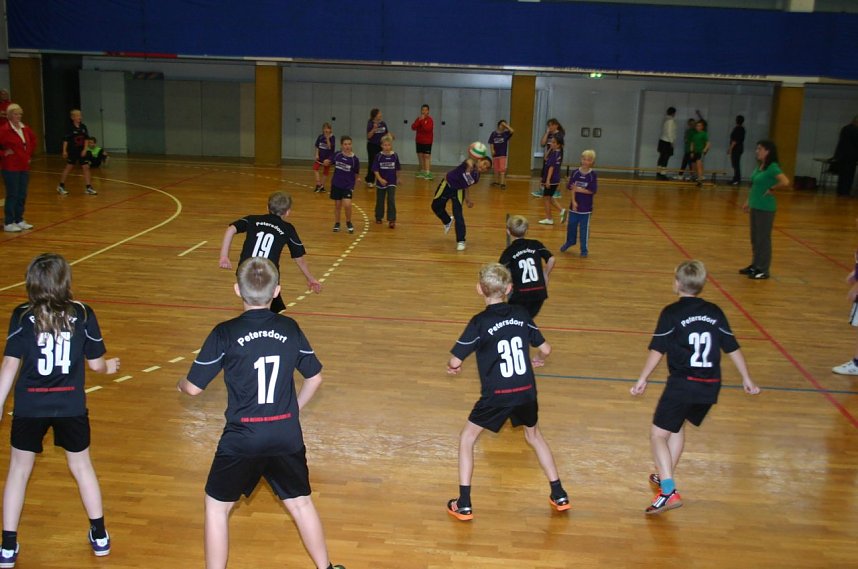 Zweifelderball in der Ballspielhalle