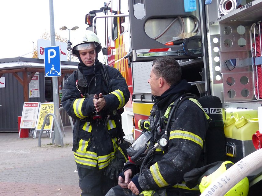 Brand im toom-Baumarkt in der Halleschen Stra&szlig;e