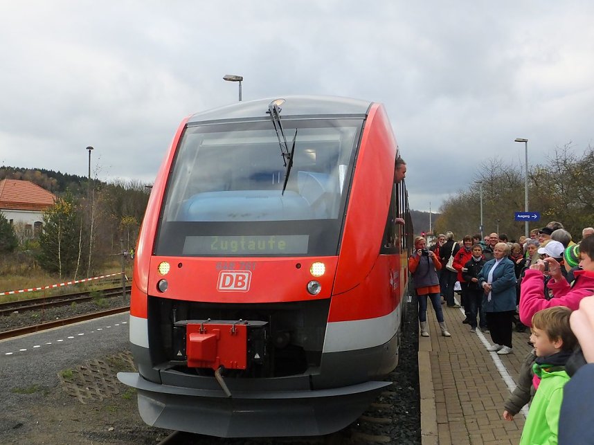 Taufe am Ellricher Bahnhof