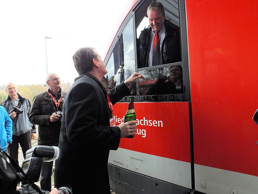 Taufe am Ellricher Bahnhof