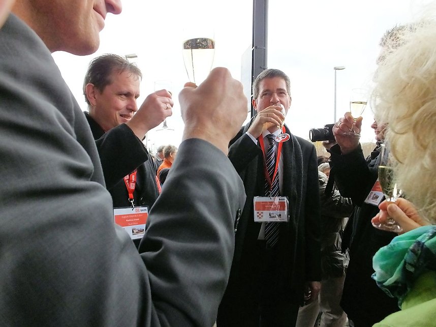 Taufe am Ellricher Bahnhof