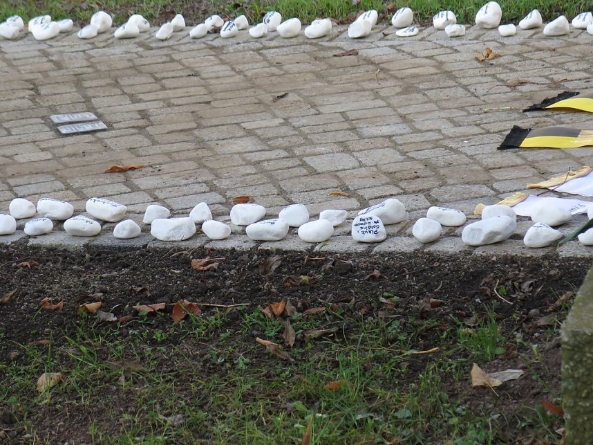 An die Pogromnacht vor 76 Jahren erinnert