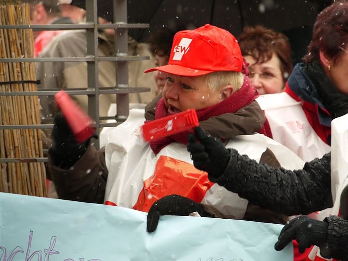 Warnstreik in Nordhausen