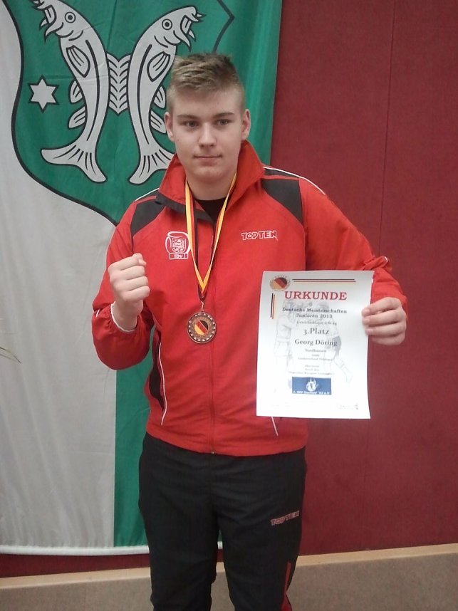Georg D&ouml;ring, NSV Boxen, 3. Platz DM 2014, Schwergewicht.
