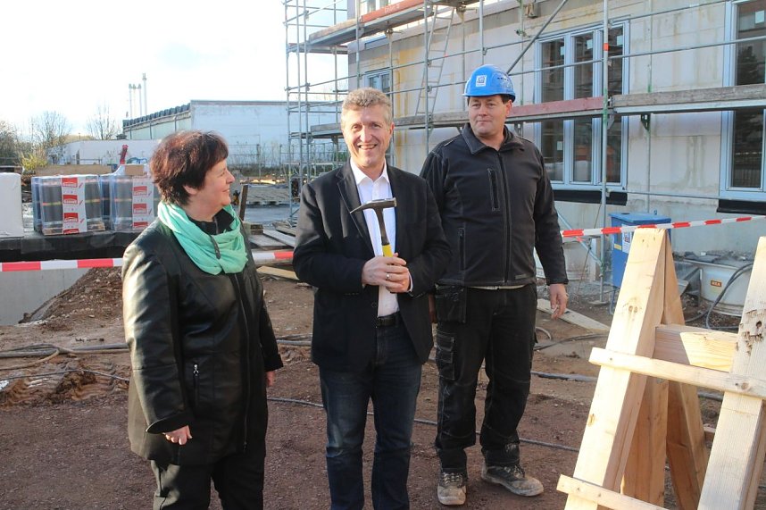 Richtfest in der Nordh&auml;user Semmelwei&szlig;stra&szlig;e