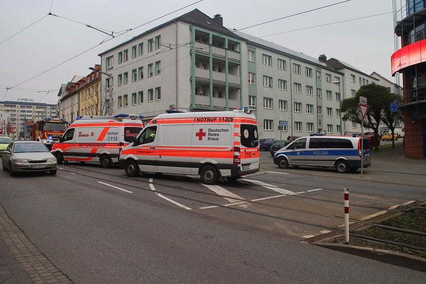 Unfall auf der Rautenstra&szlig;e