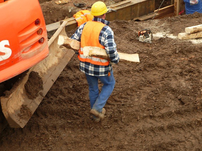 Szenen einer Baustelle