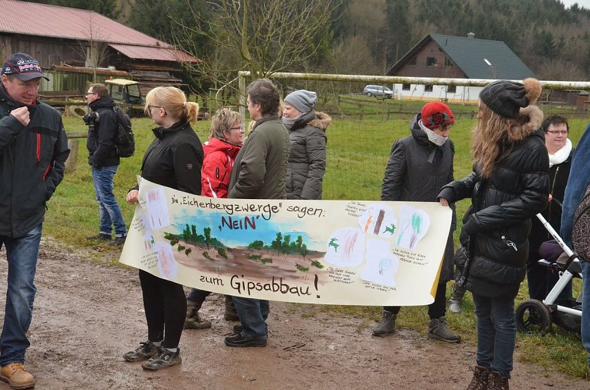 Protest gegen Probebohrungen
