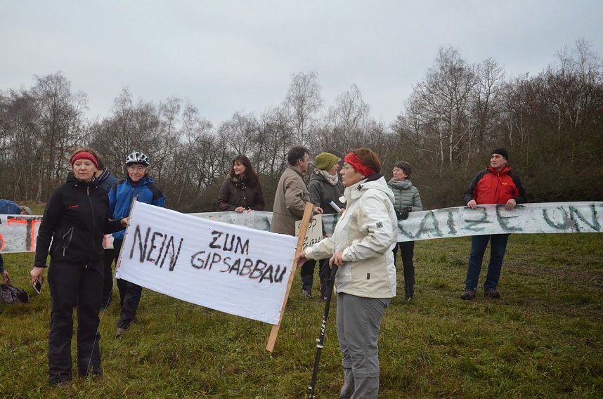 Protest gegen Probebohrungen